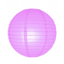 12" Paper Lanterns Round 'Lilac' - Regular Wire Ribbed